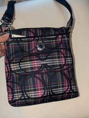 Coach Poppy Tartan Plaid Crossbody NWT